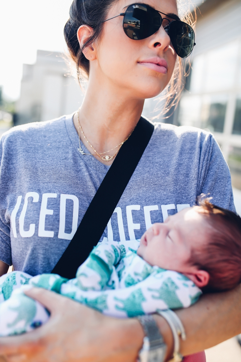 pinterest casual summer athleisure, emily gemma, the sweetest thing, stokke stroller review