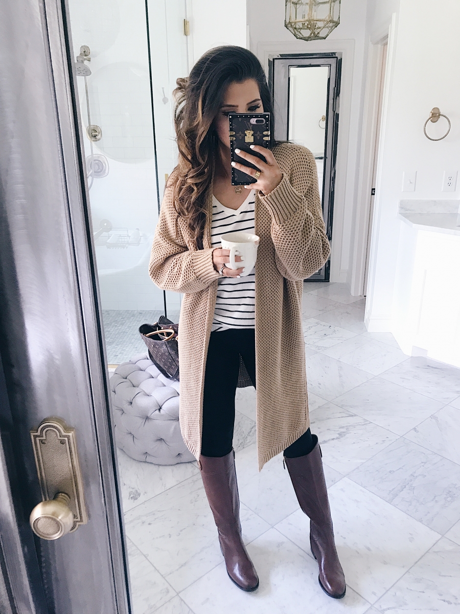  16 Thanksgiving Outfit Ideas featured by top US fashion blogger, Emily Gemma of The Sweetest Thing:cute fall thanksgiving outfitt 2017, cute pinterest outfit cardigan and leggings and tory burch boots, emily ann gemma, the sweetest thing blog, all black outfit pinterest, easy cute casual womens outfit fall pinterest tumblr thanksgiving, fashion blogger fall outfits pinterest,