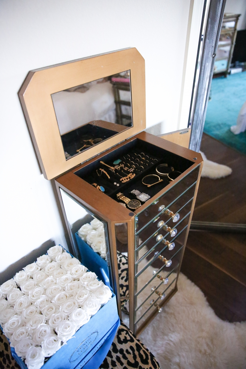 Makeup and Jewelry Organizer for your Master Bedroom featured by top US life and style blogger, Emily Gemma of The Sweetest Thing.