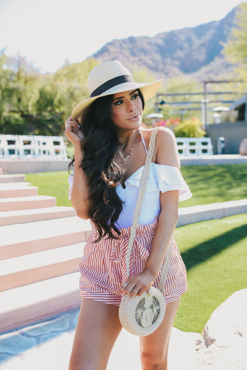 favorite one piece white swimsuit fashion outfit 2018 pinterest emily ann gemma the sweetest thing blog