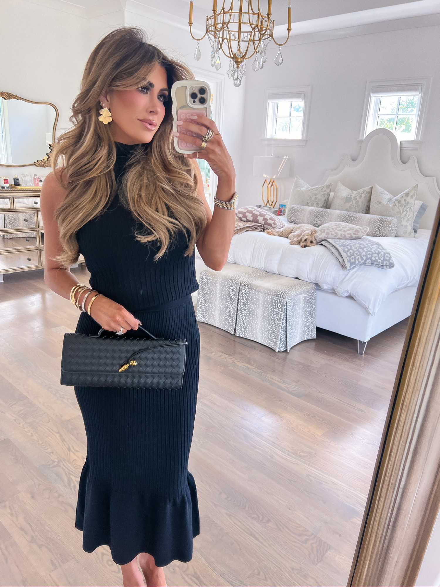 Fall fashion, affordable fashio, black matching set, bottega look alike