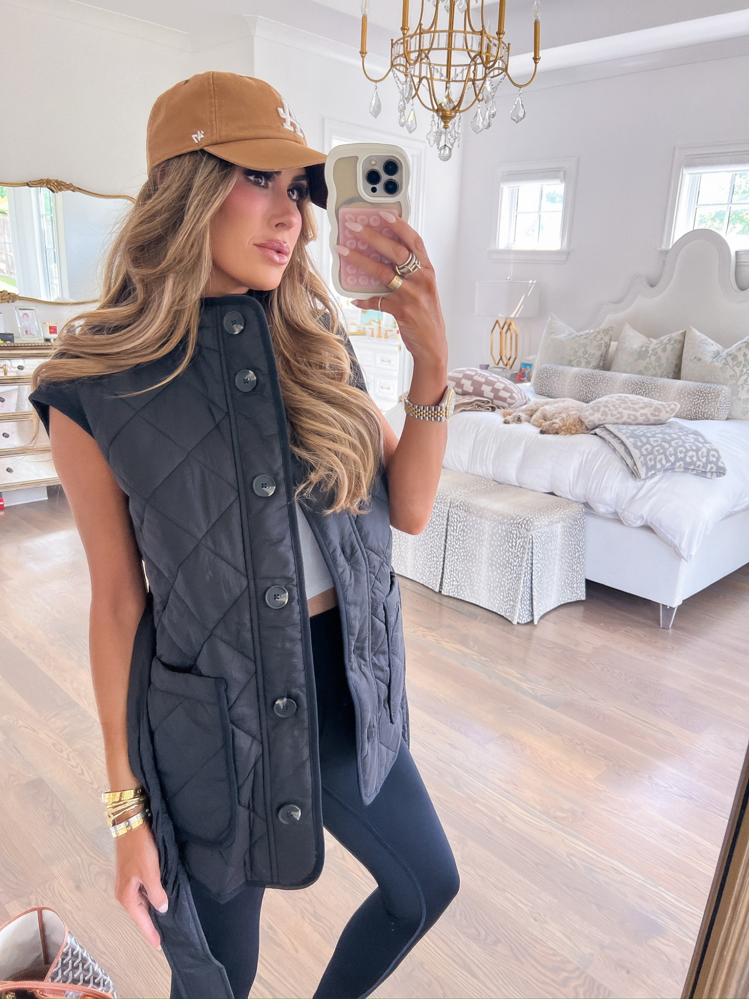 Fall fashion, fall vibes, quilted vest, walmart fahion, Emily Ann Gemma